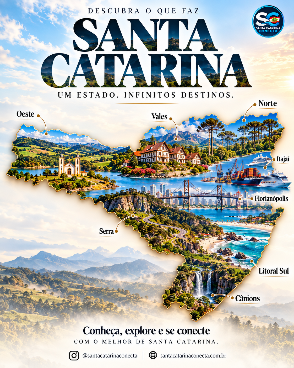 Santa Catarina: um estado de infinitos destinos, riquezas e oportunidades